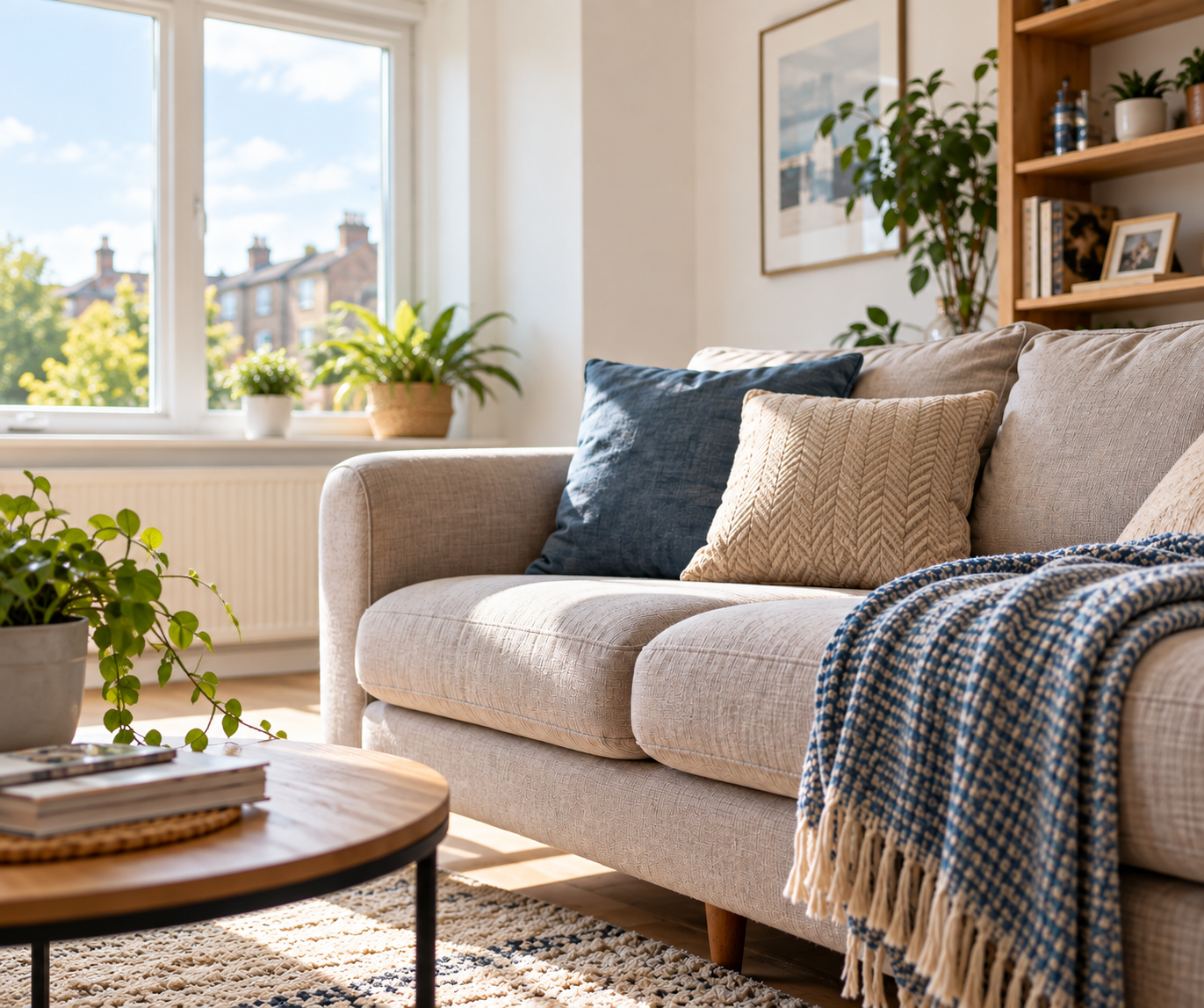 Upholstered sofa and furniture cleaning by CleanDay London